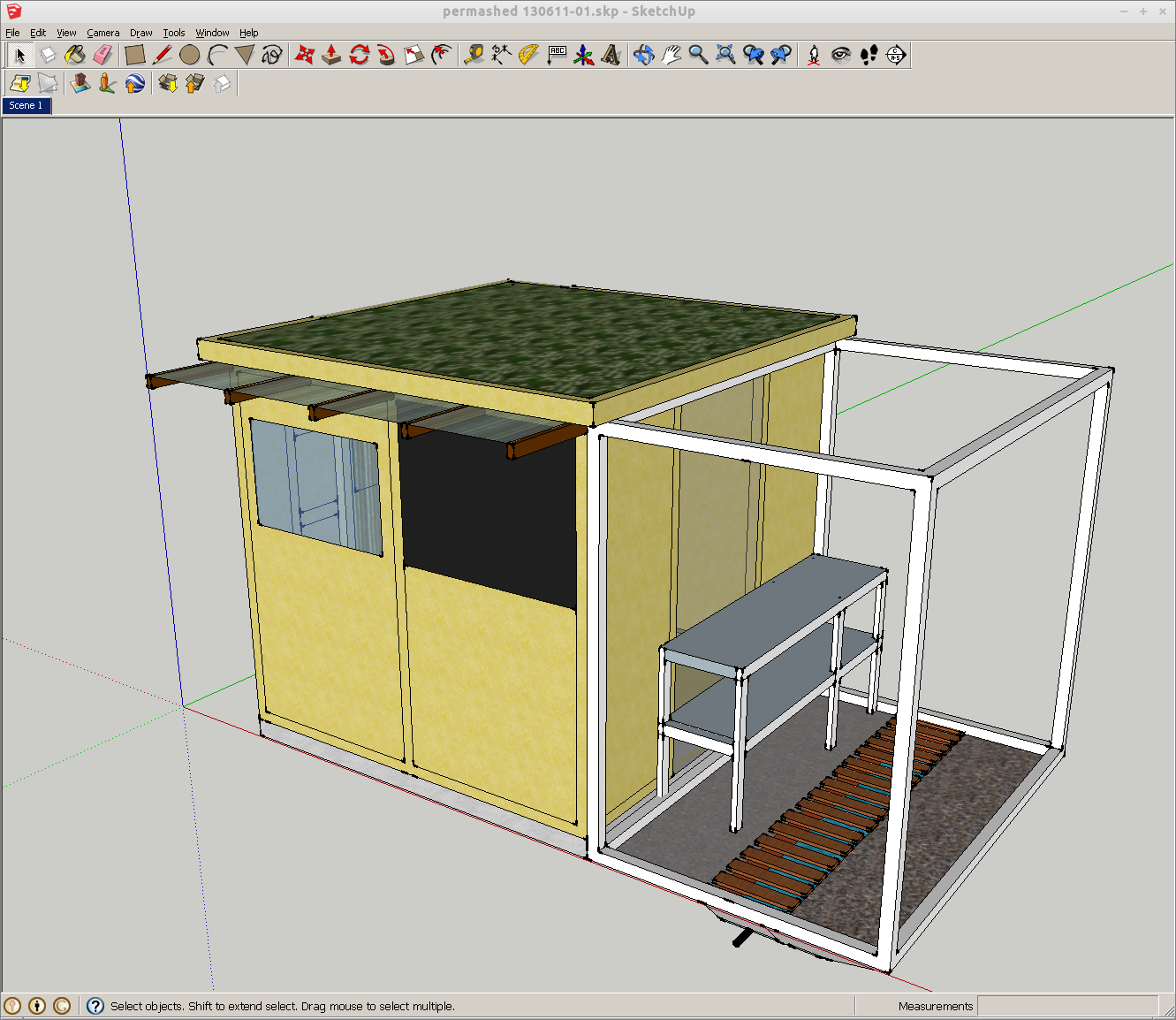 Greenhouse table stage